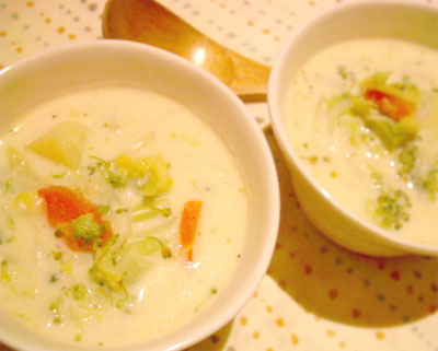 野菜クリームスープ