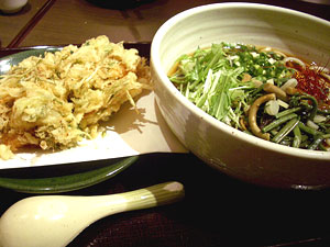 丸和掻揚うどん