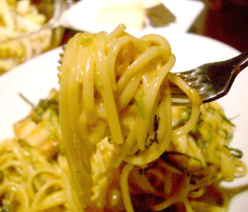 うにと穴子のパスタ